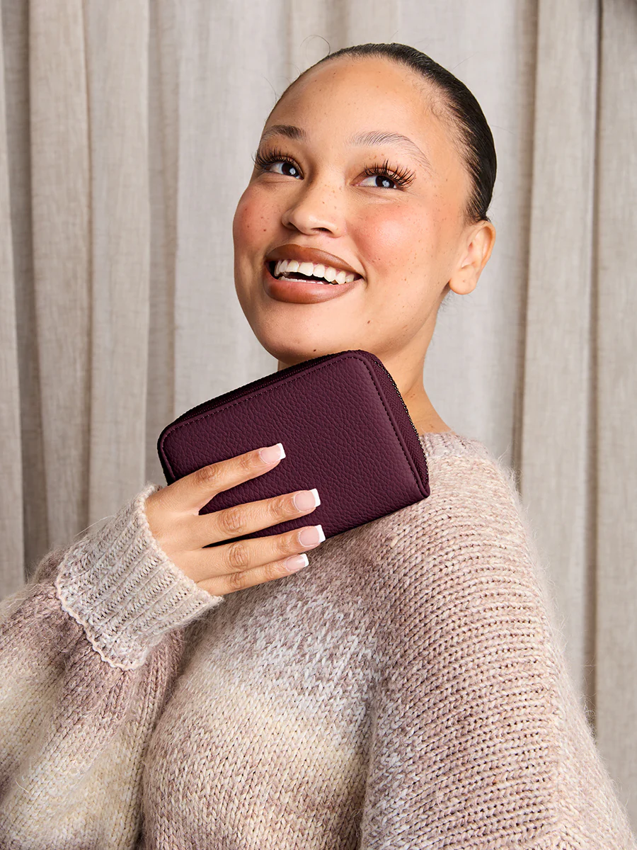 Alessia Vegan Zip-Around Wallet - Image 5