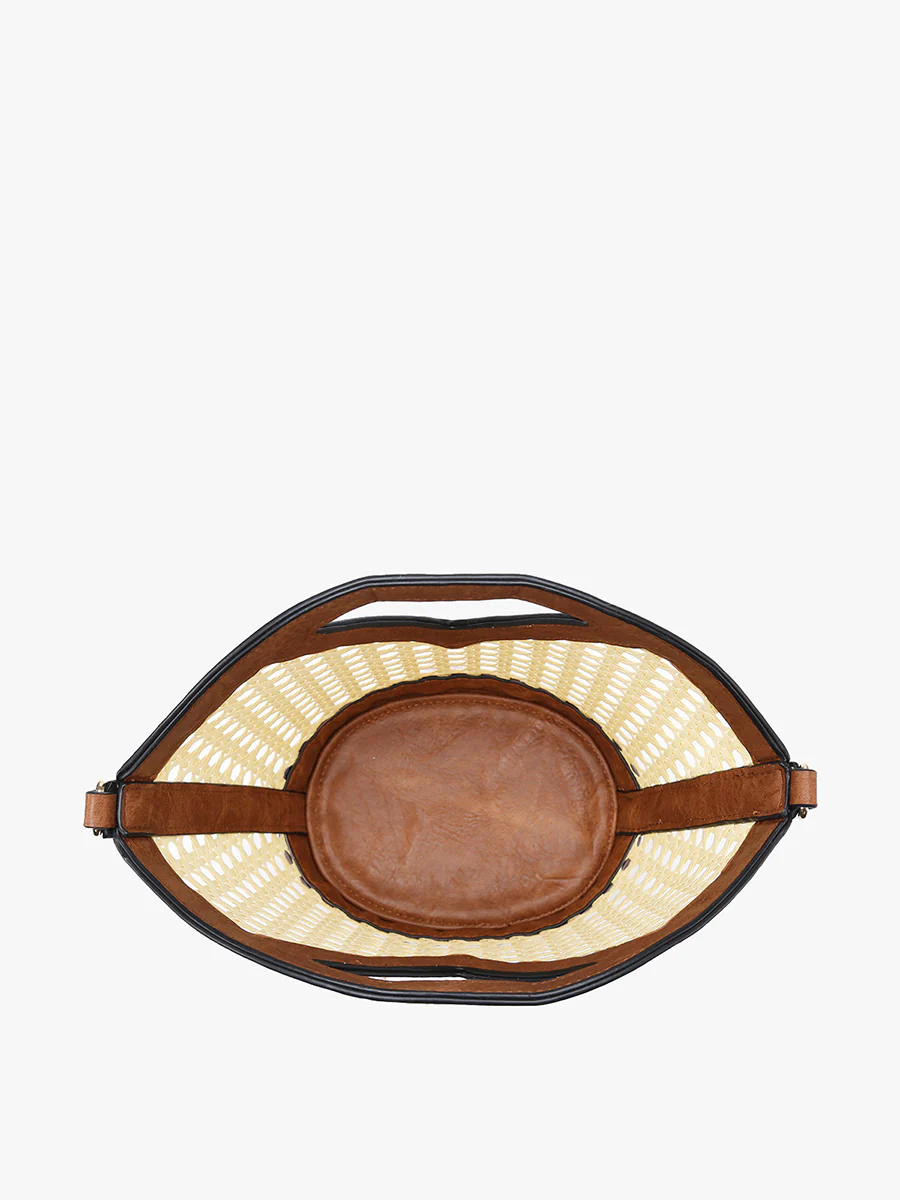 Ashlyn Vegan Rattan Bucket Bag - Image 3
