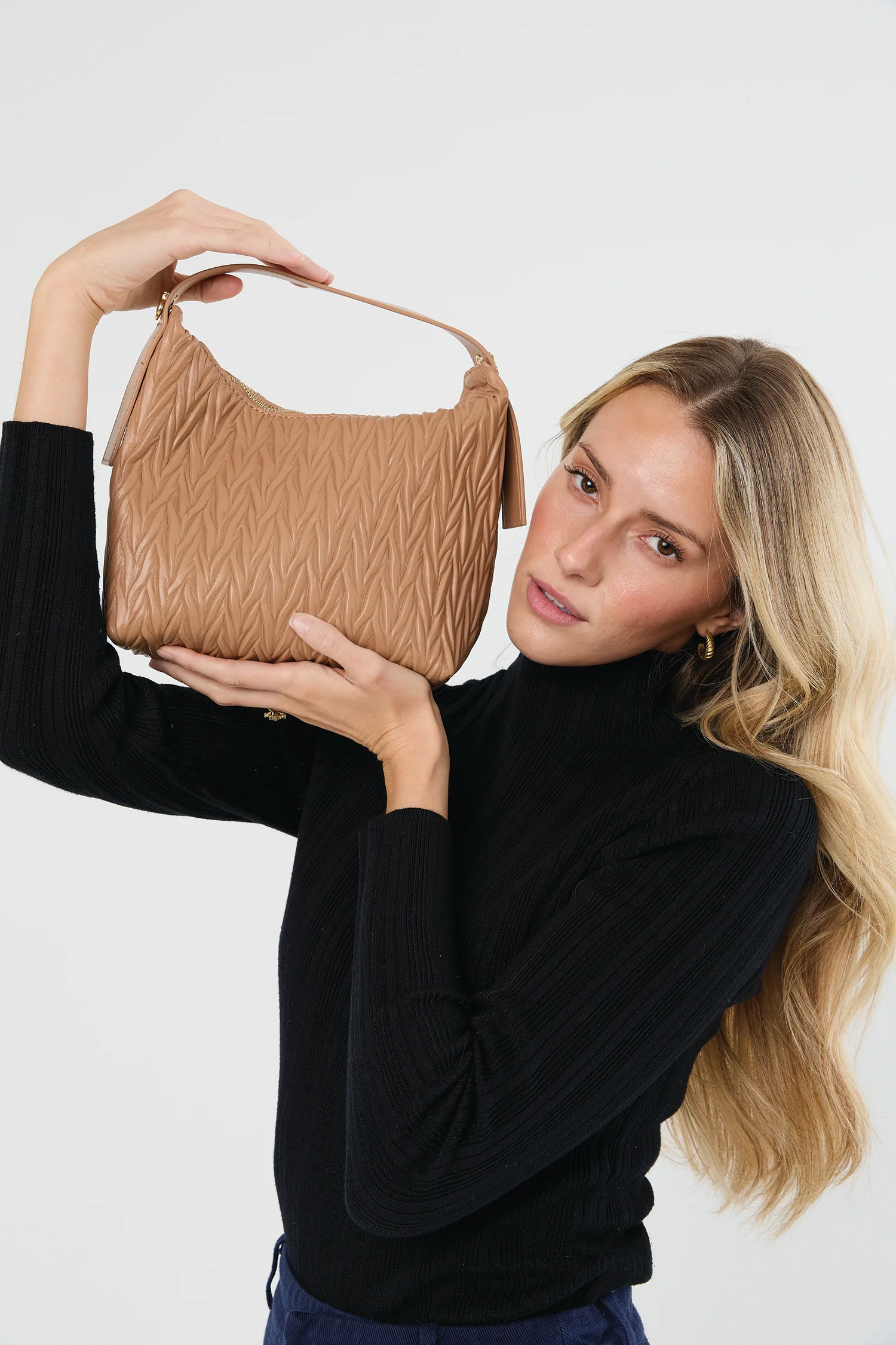 Brenna Vegan Patterned Shoulder Bag - Image 5