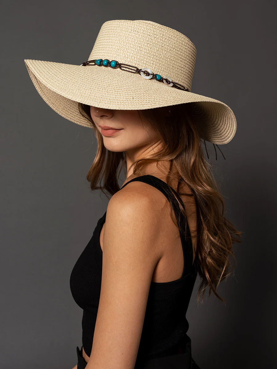 Brianna Turq/Seashell Band Hat - Image 3