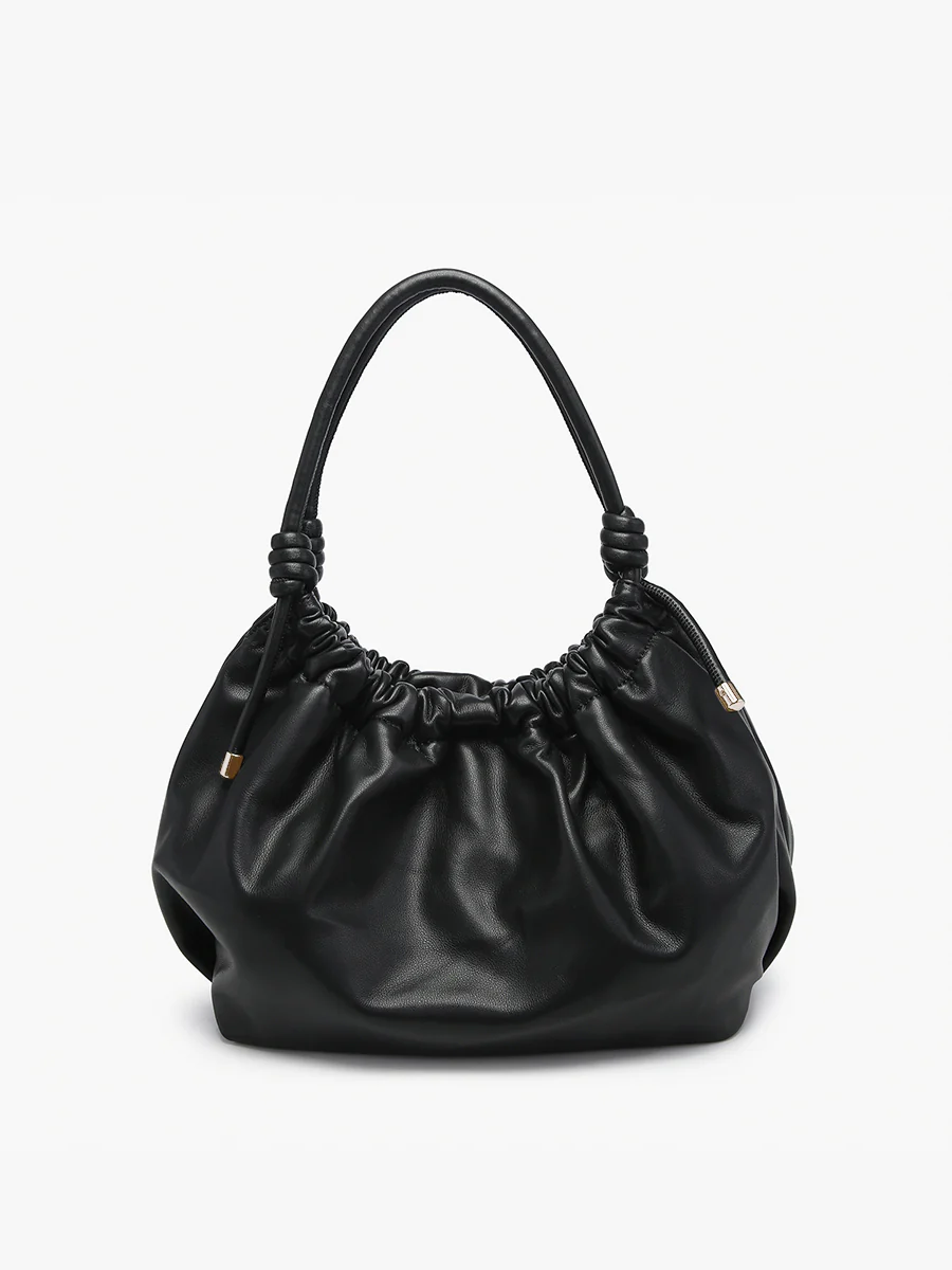 Celia Vegan Ruched Satchel - Image 6