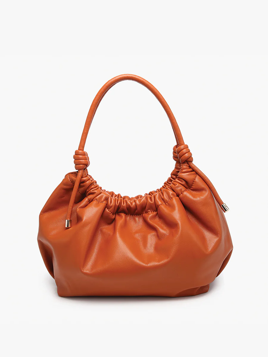 Celia Vegan Ruched Satchel - Image 8