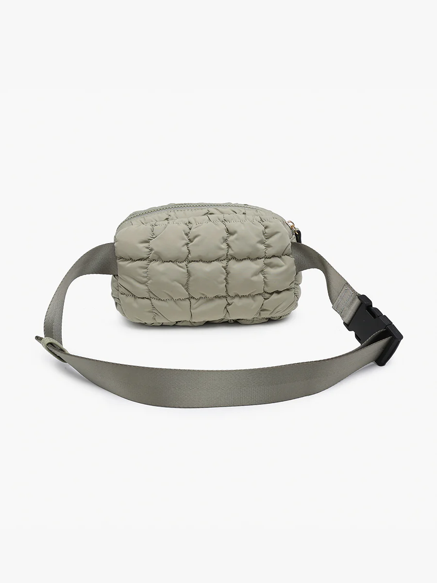 Chrissy Quilted Nylon Belt Bag - Image 3