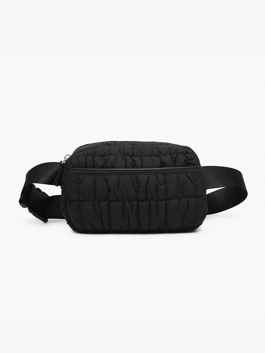Chrissy Quilted Nylon Belt Bag - Image 6