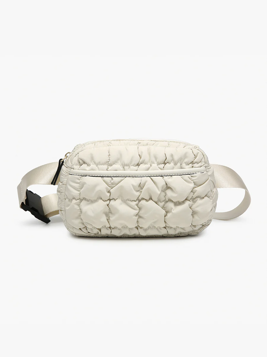 Chrissy Quilted Nylon Belt Bag - Image 8