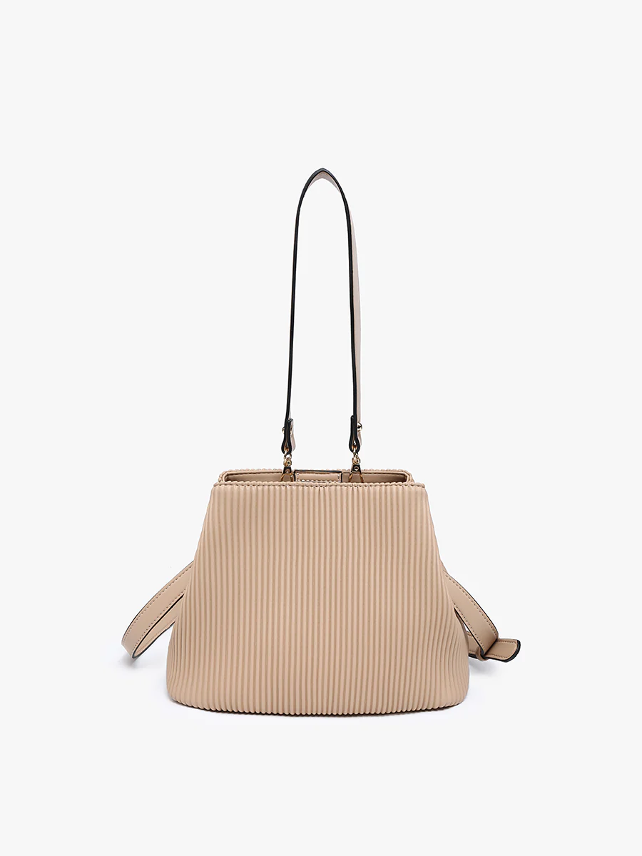 Dove Vegan Pleated Satchel - Image 3