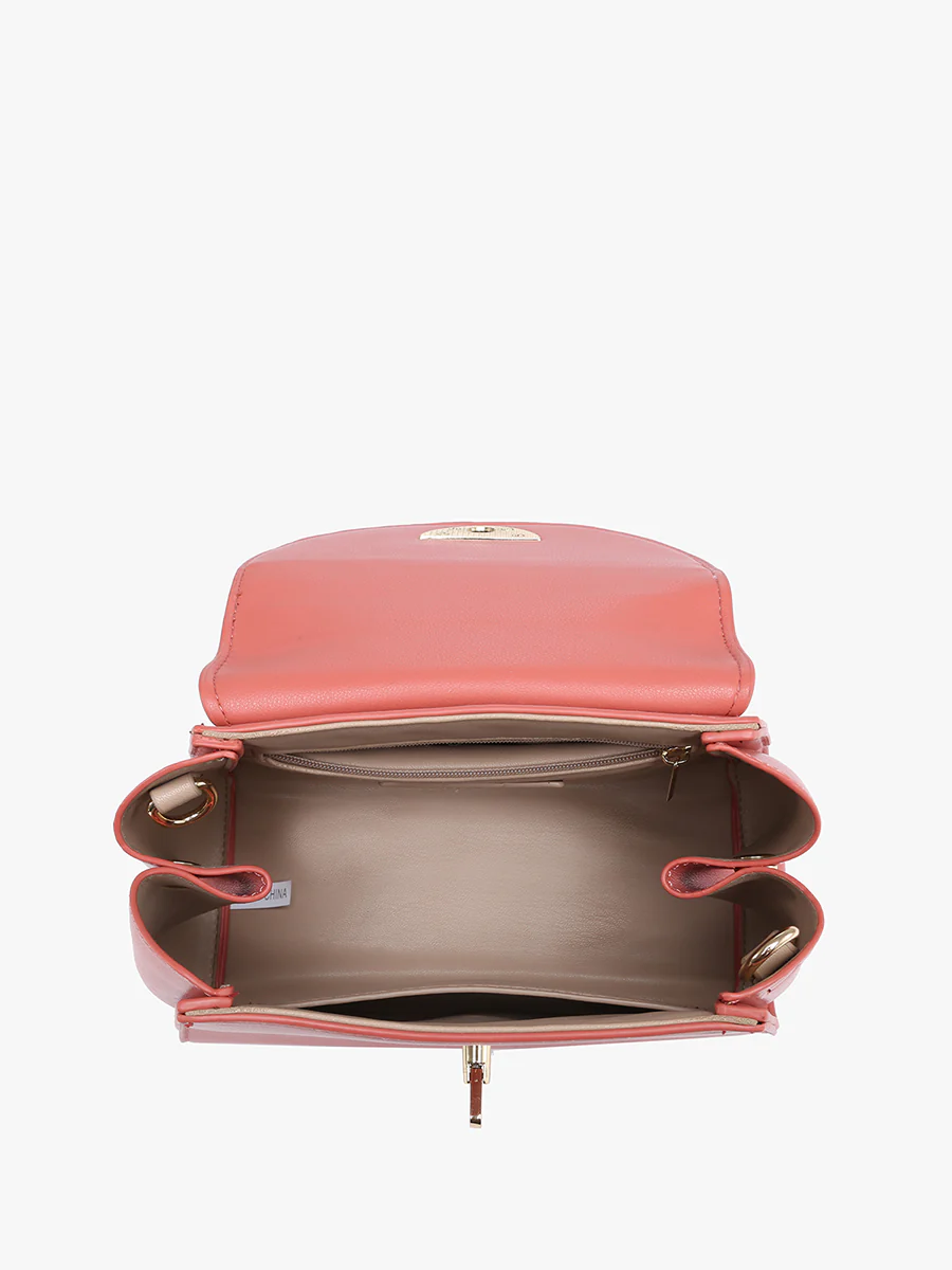 Clarke Vegan Twist Lock Satchel - Image 4