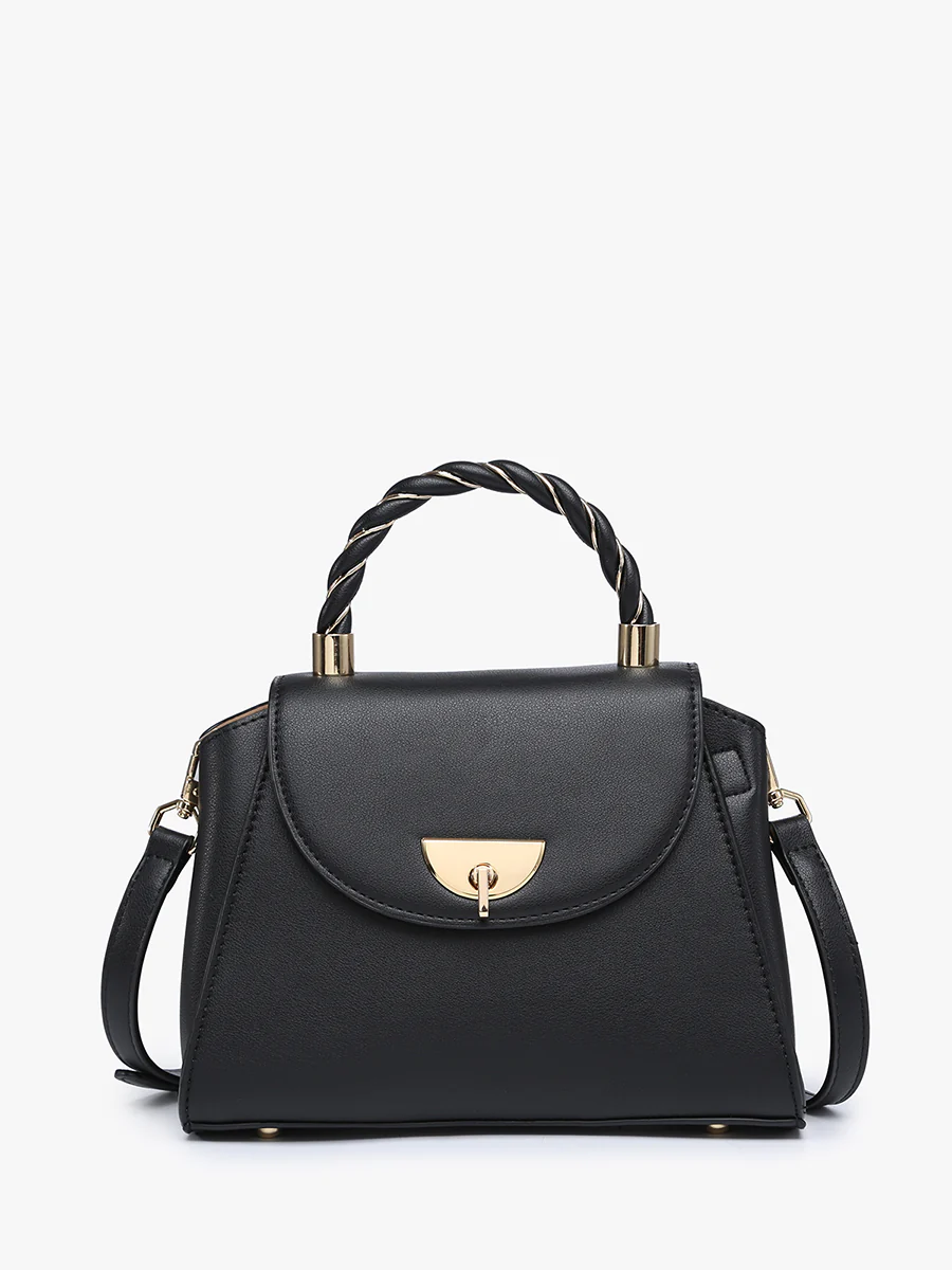 Clarke Vegan Twist Lock Satchel - Image 6