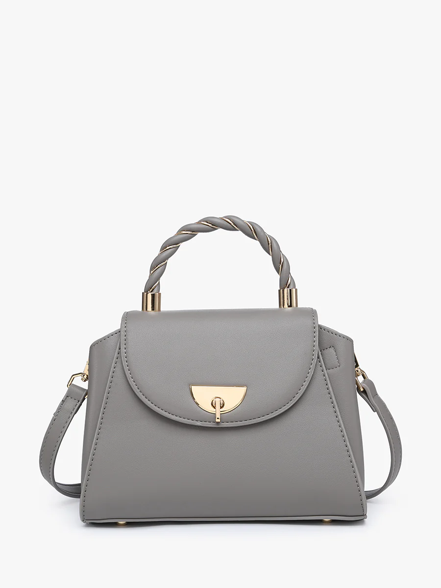 Clarke Vegan Twist Lock Satchel - Image 8