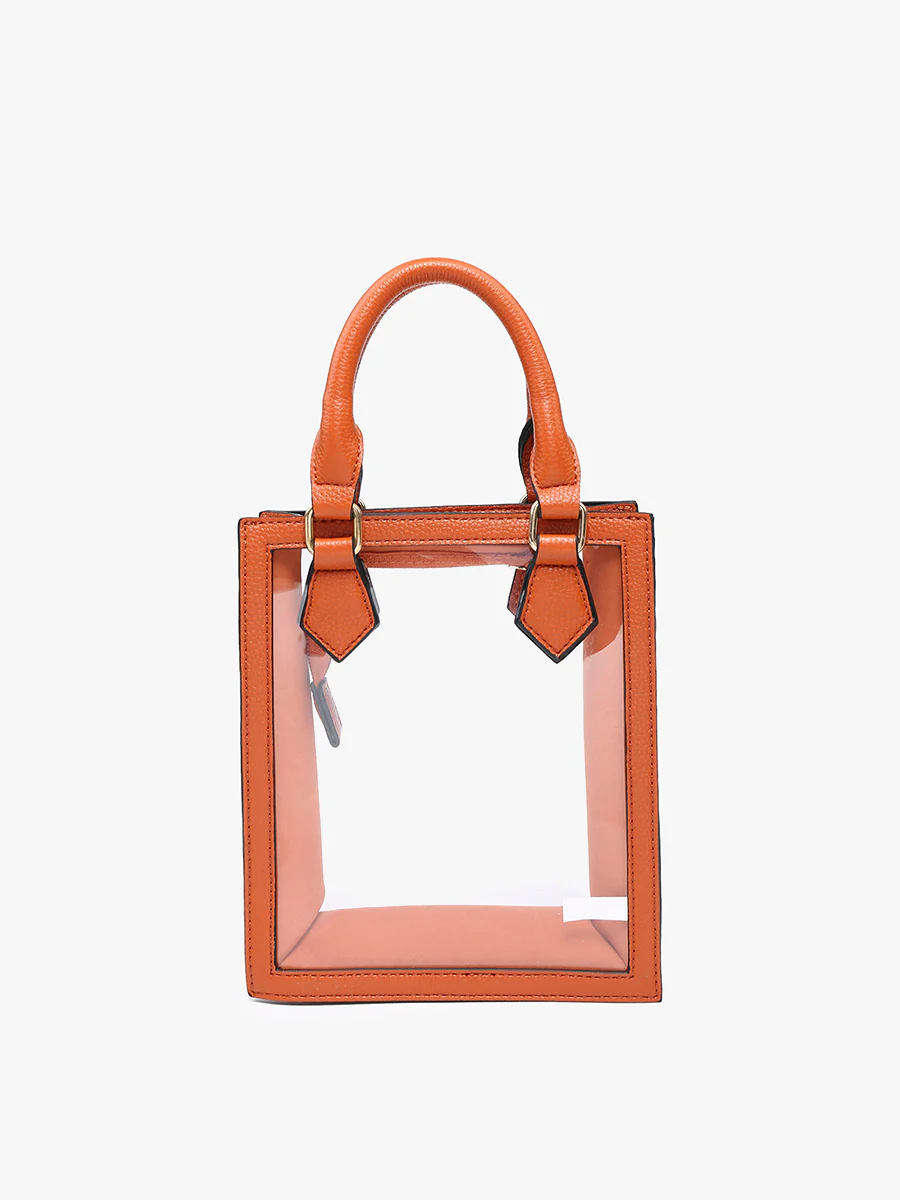 Elise Vegan Clear Rect Crossbody - Image 3