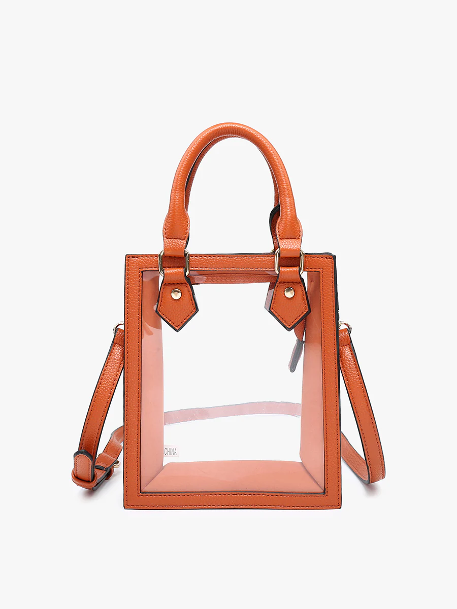 Elise Vegan Clear Rect Crossbody - Image 5