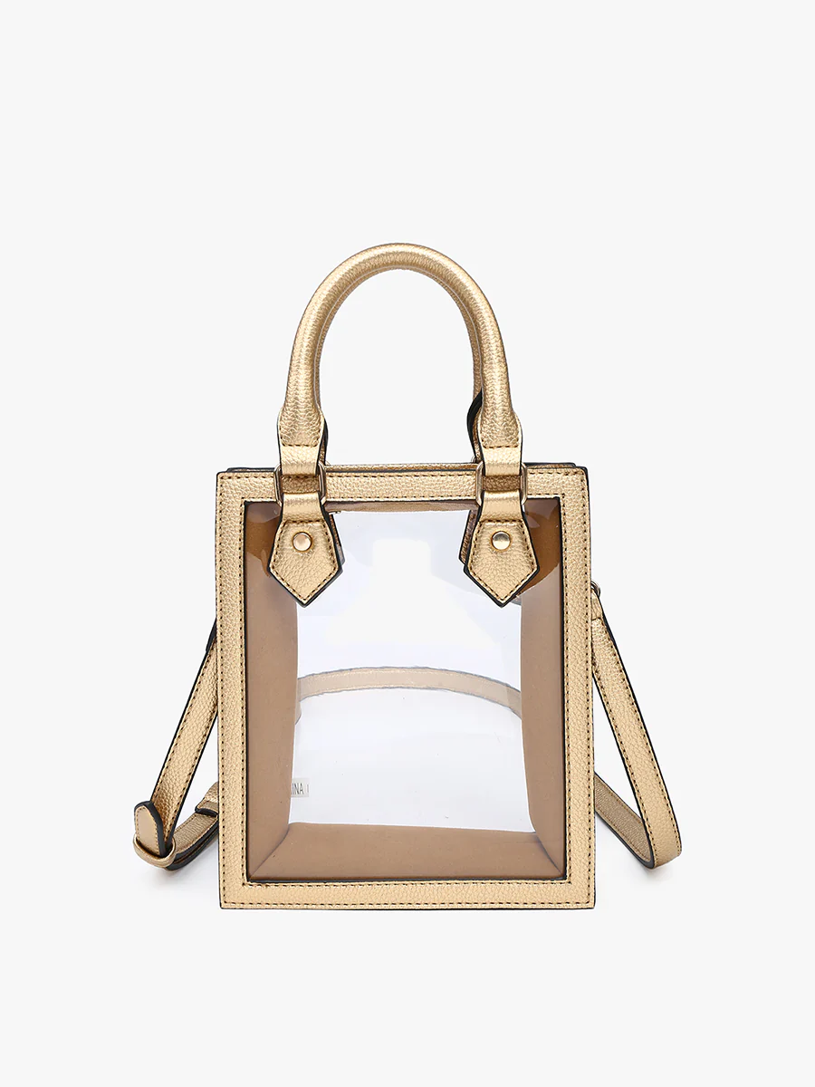 Elise Vegan Clear Rect Crossbody - Image 7