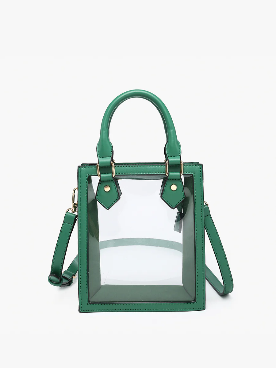 Elise Vegan Clear Rect Crossbody - Image 8