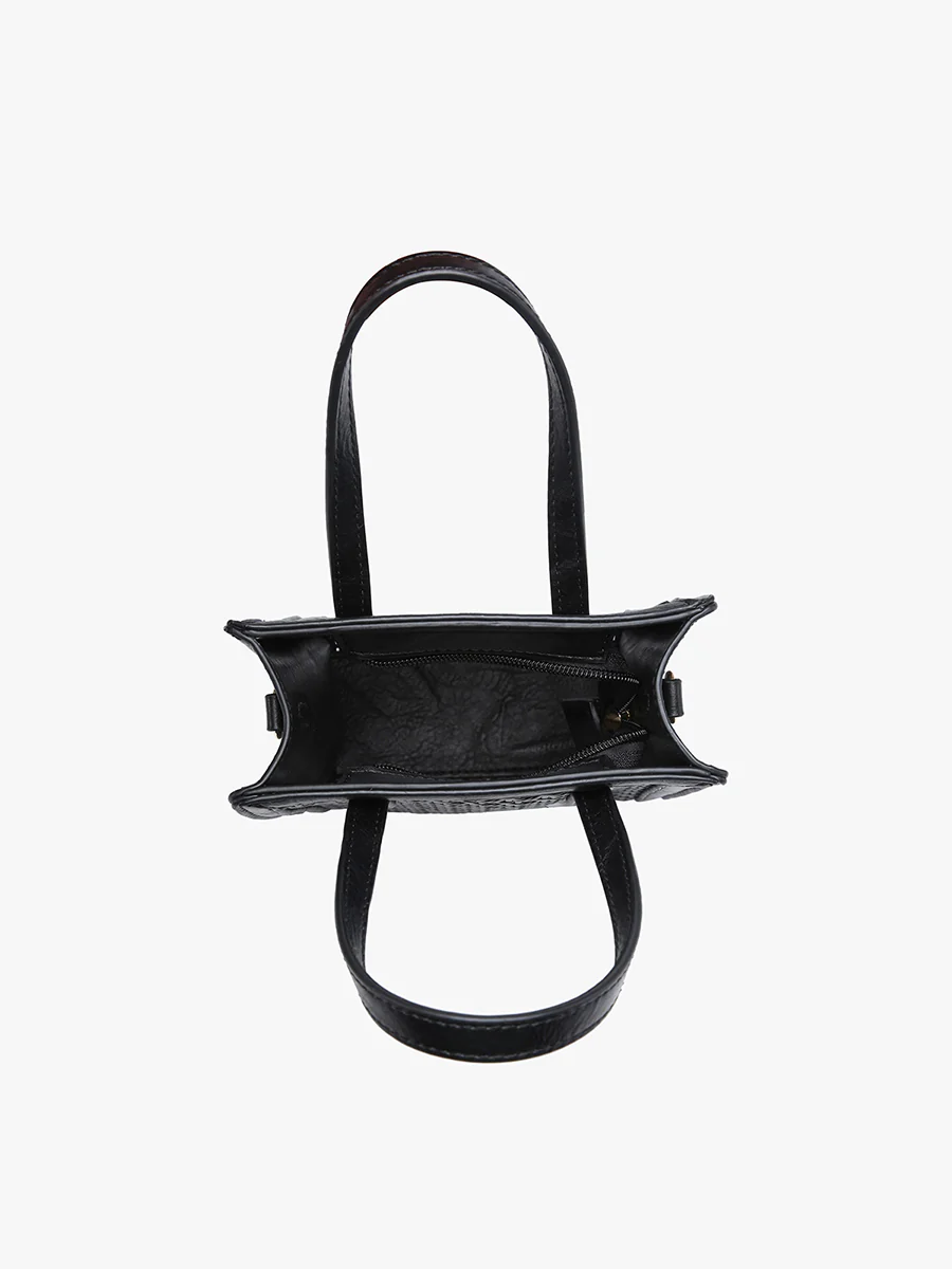 Emmie Vegan Rattan Satchel - Image 3