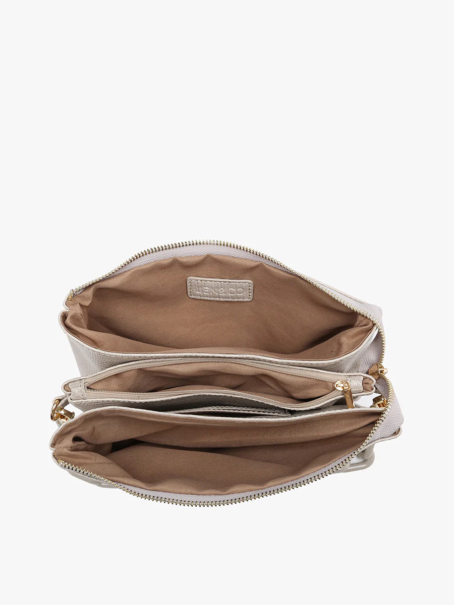 Izzy Vegan Diagonal Woven Crossbody - Image 3