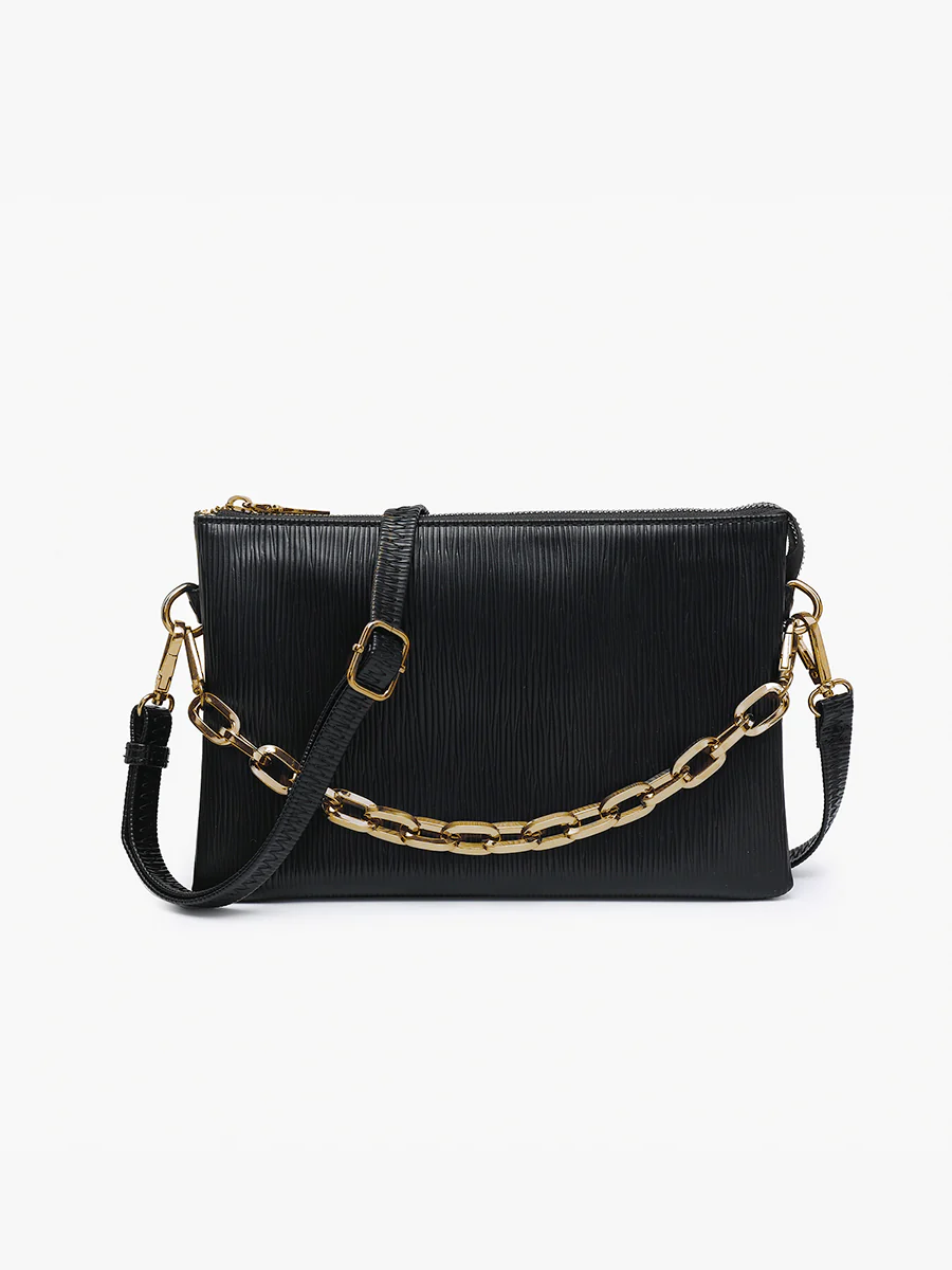 Izzy Vegan Textured Crossbody - Image 6