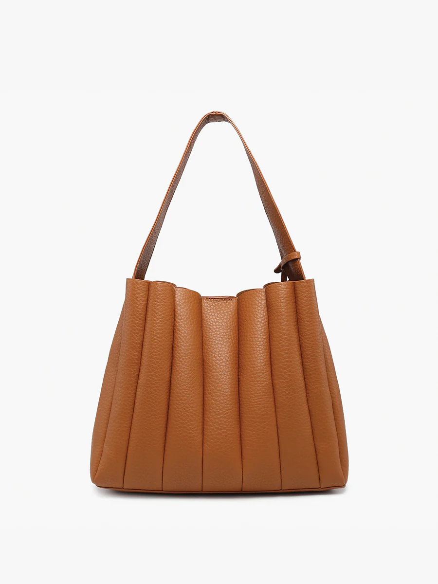 Josie Vegan Pleated Tote - Image 3