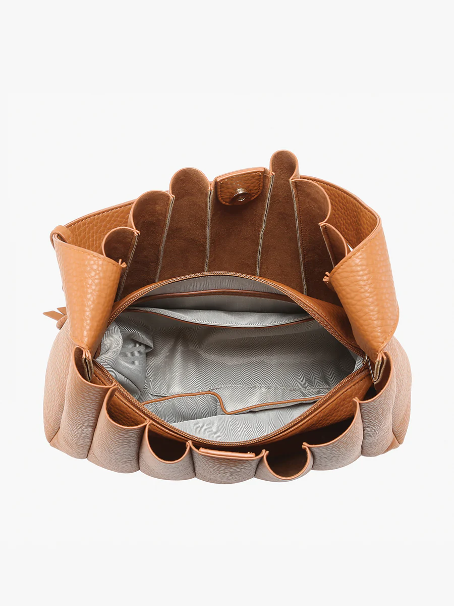 Josie Vegan Pleated Tote - Image 4