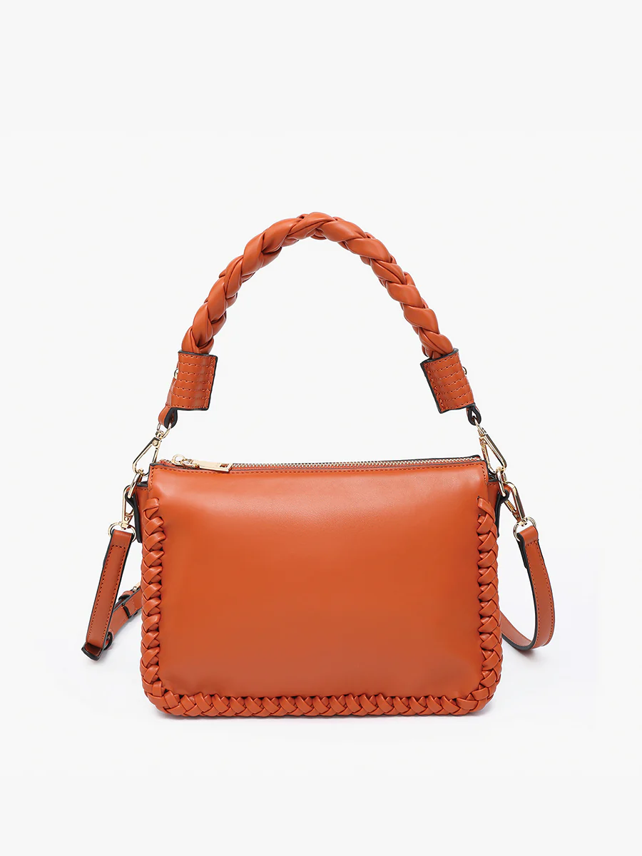 Judith Vegan Whipstitch Shoulder Bag - Image 10