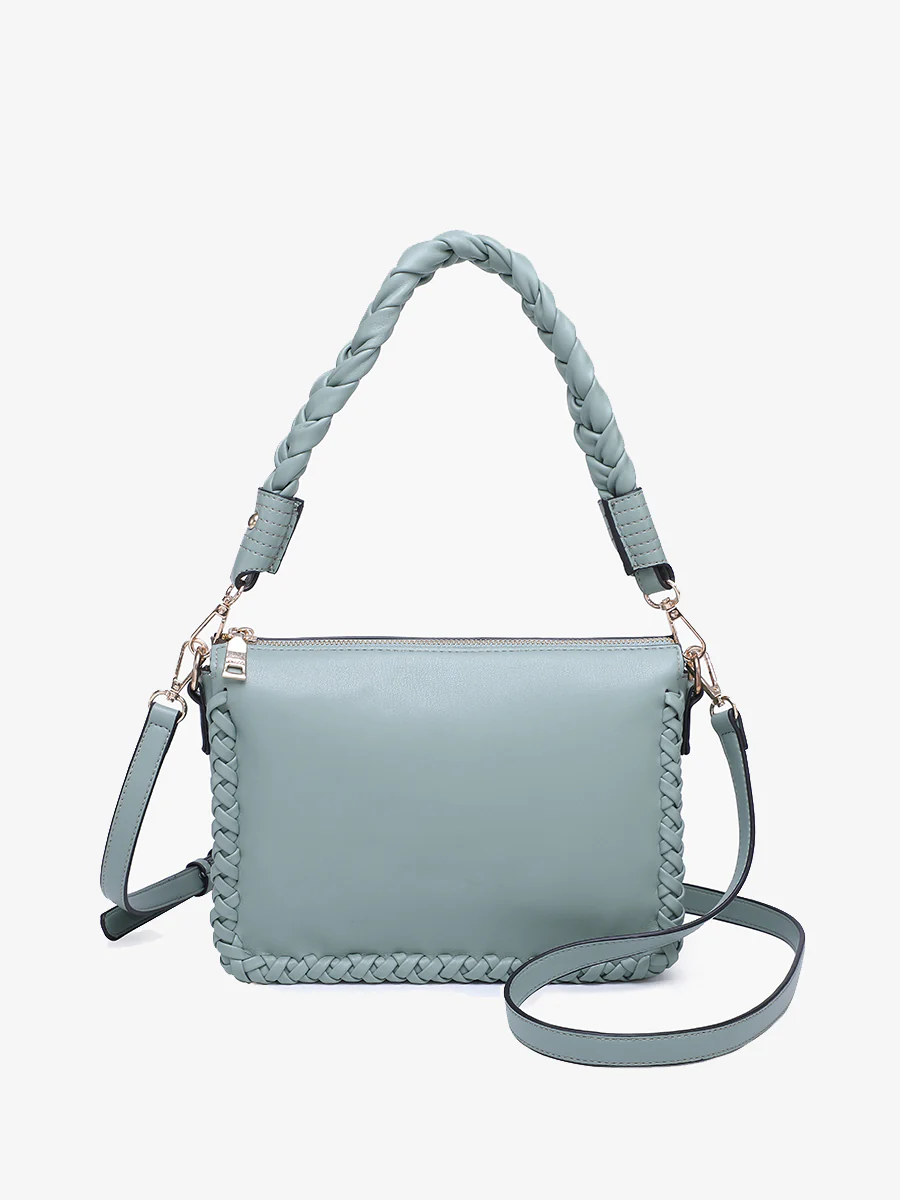 Judith Vegan Whipstitch Shoulder Bag - Image 11