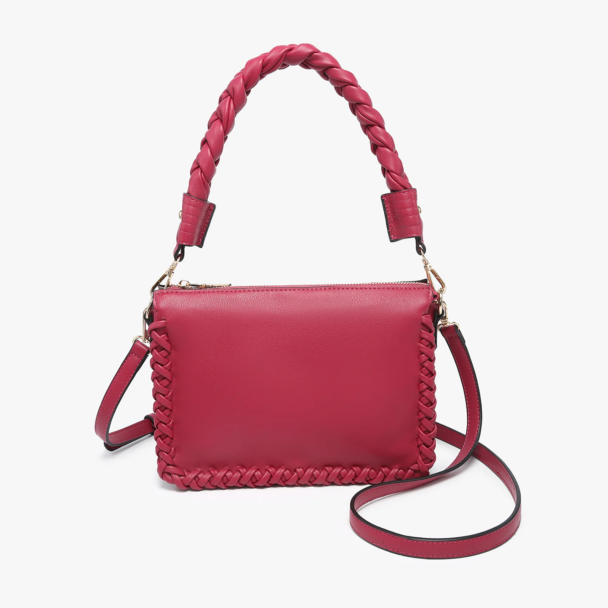 Judith Vegan Whipstitch Shoulder Bag - Image 14