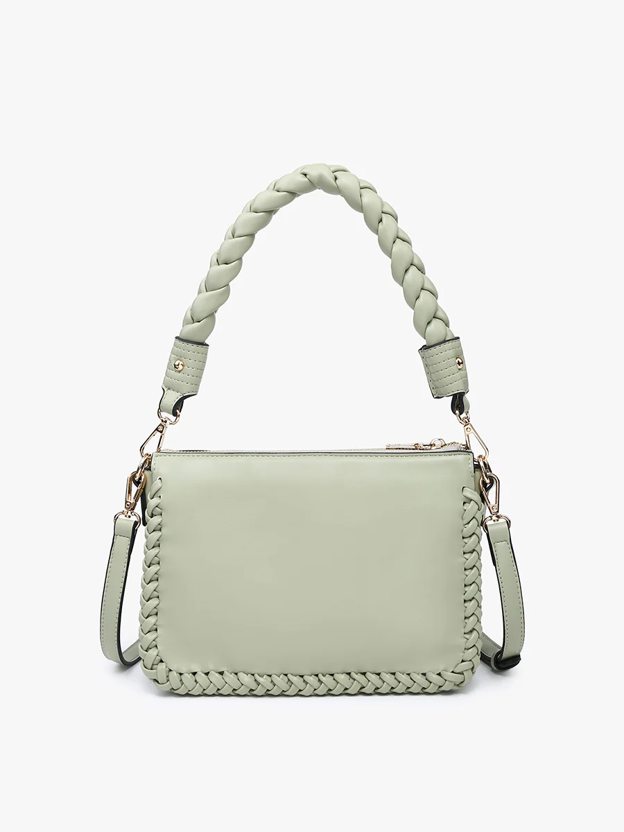 Judith Vegan Whipstitch Shoulder Bag - Image 3