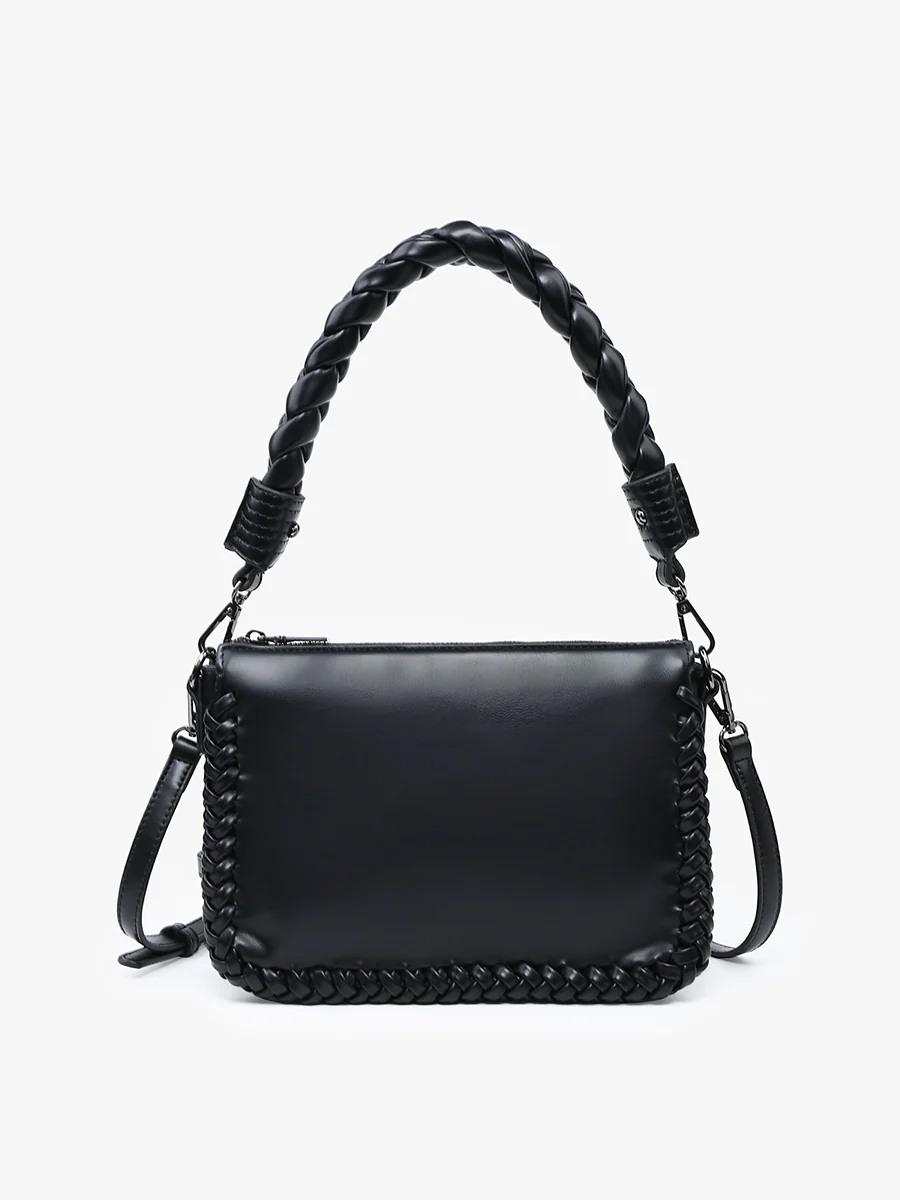 Judith Vegan Whipstitch Shoulder Bag - Image 7