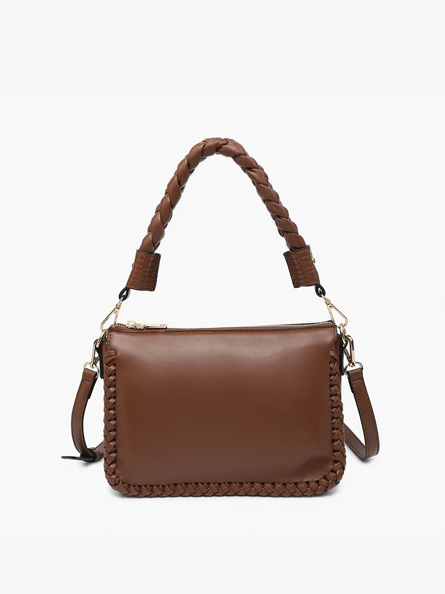 Judith Vegan Whipstitch Shoulder Bag - Image 8