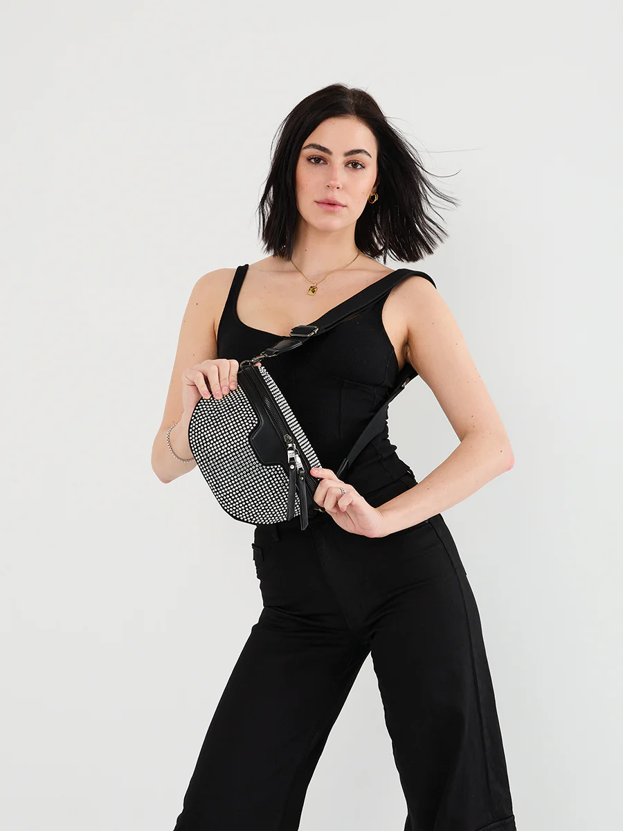 Kai Rhinestone Belt Bag - Image 5