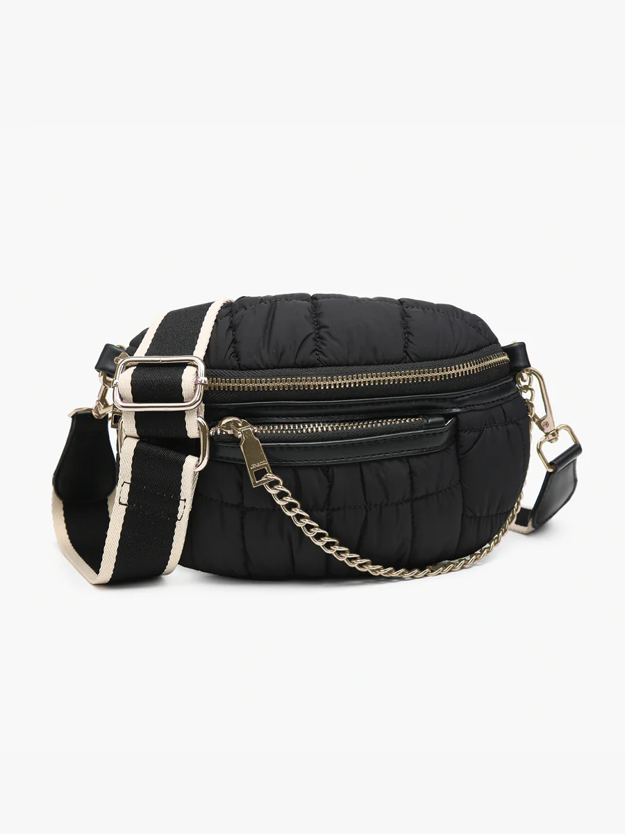 Mabel Quilted Nylon Belt Bag - Image 6