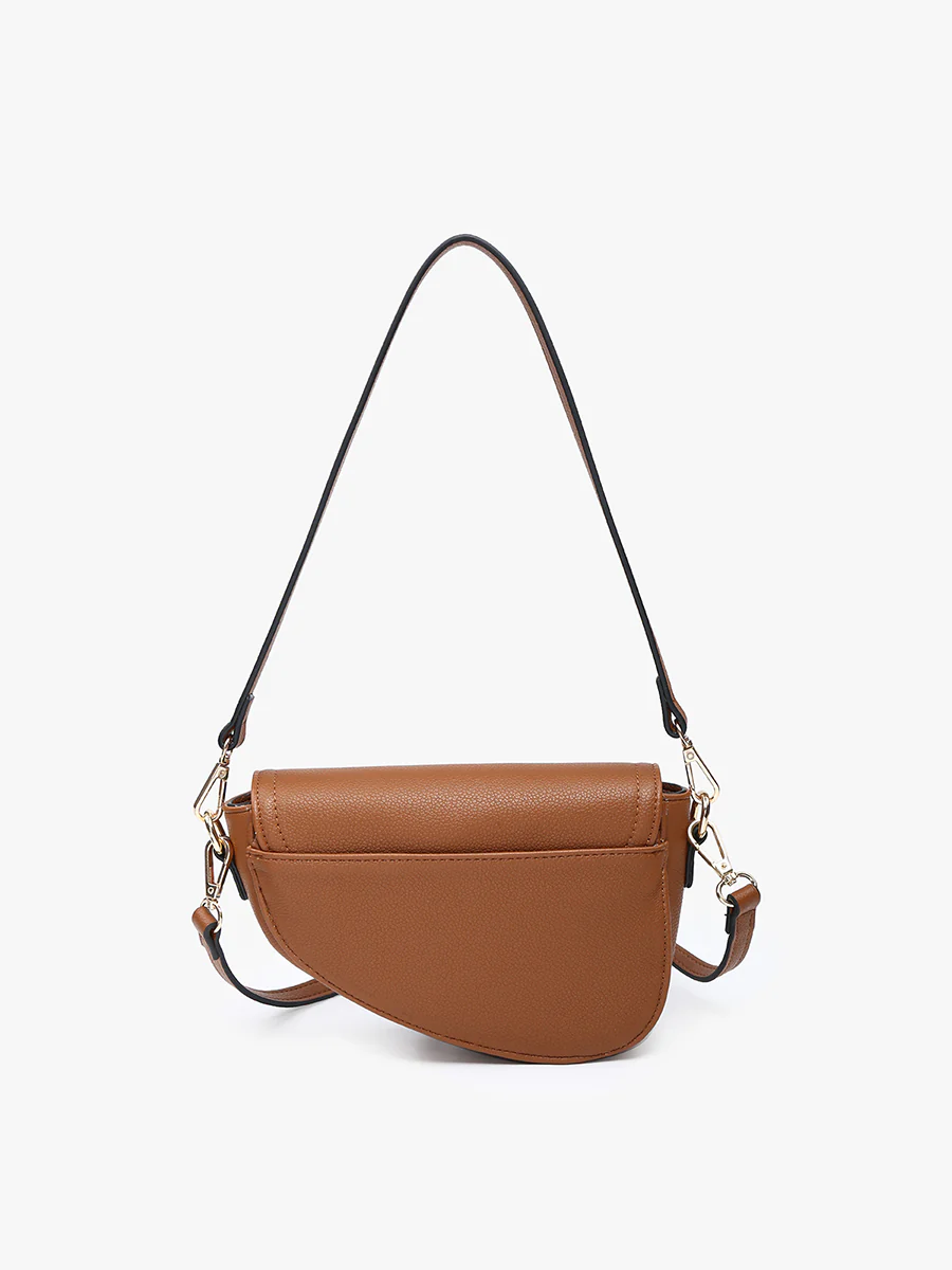 Marisol Vegan Asymmetrical Saddle Bag - Image 3