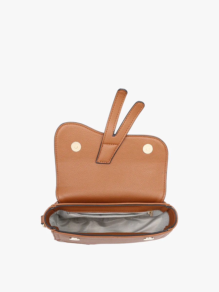 Marisol Vegan Asymmetrical Saddle Bag - Image 4