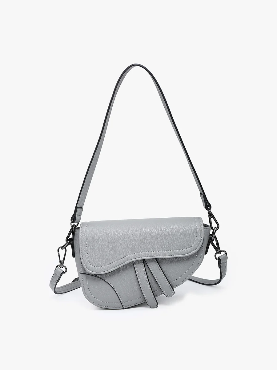 Marisol Vegan Asymmetrical Saddle Bag - Image 6