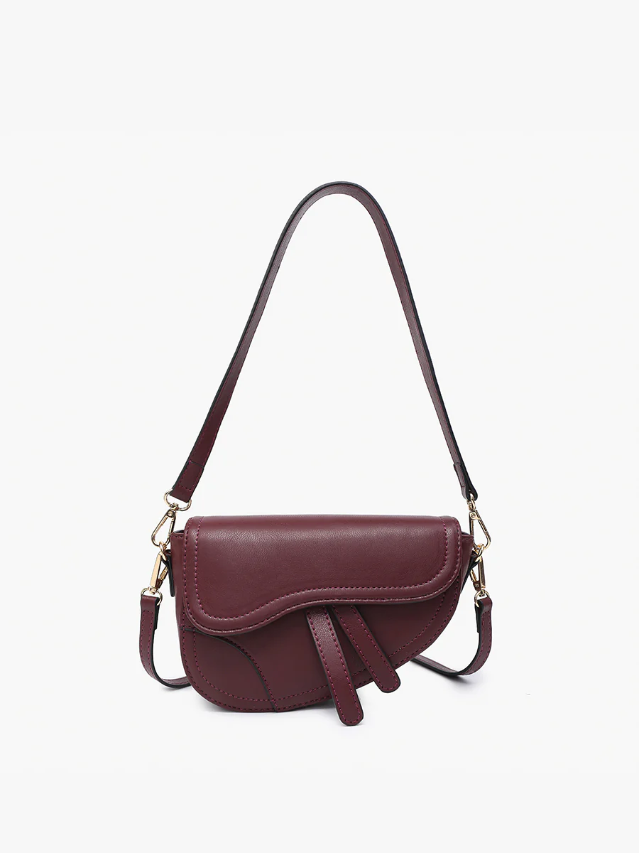 Marisol Vegan Asymmetrical Saddle Bag - Image 7