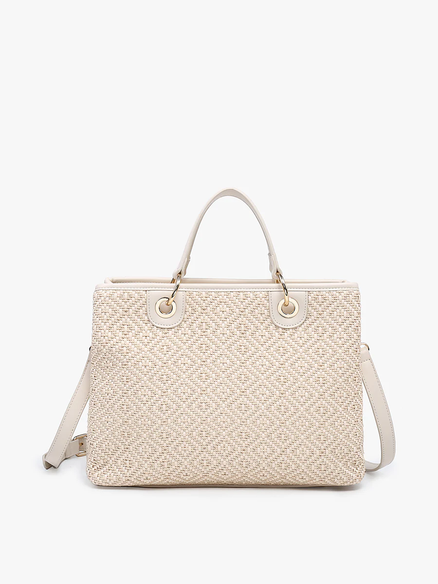 Nancy Vegan Diamond Woven Tote - Image 5