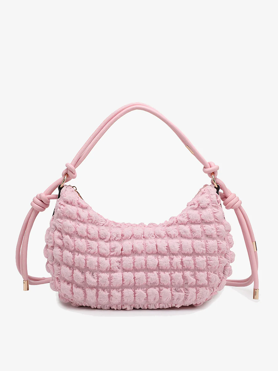 Nelly Quilted Nylon Shoulder Bag - Image 10