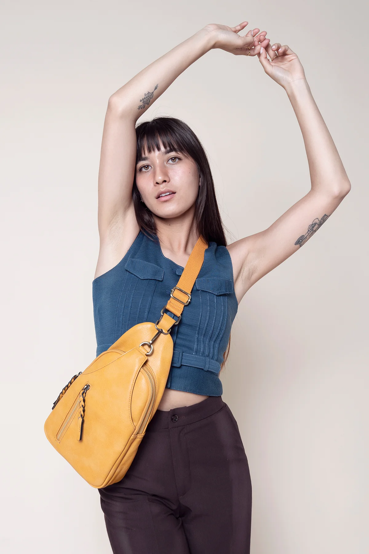 Nikki Vegan Sling Pack Bag - Image 5