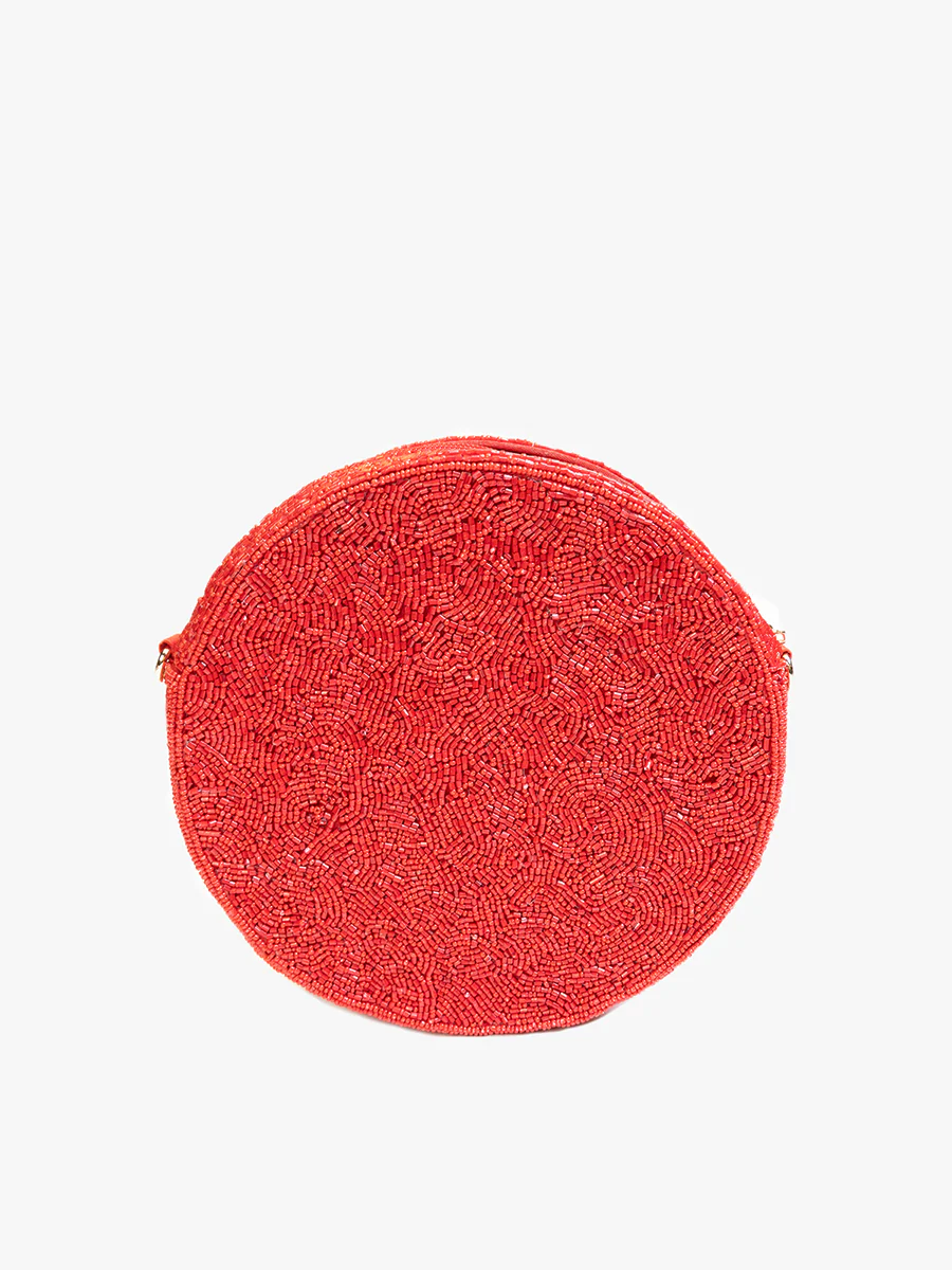 Phoenix Beaded Round Crossbody - Image 3