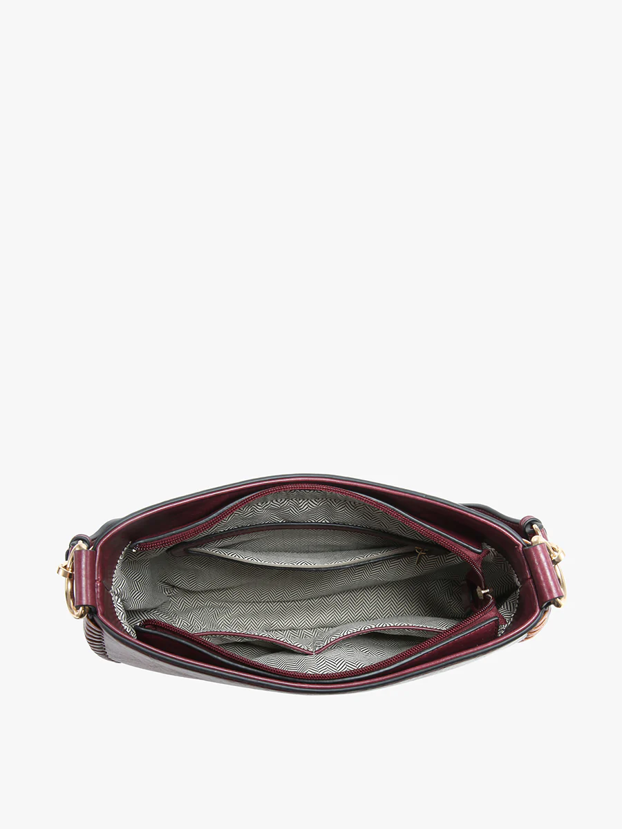 Raquel Vegan Whipstitch Saddle Bag - Image 4