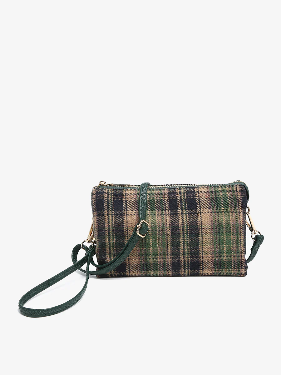 Riley Vegan Plaid Crossbody - Image 3