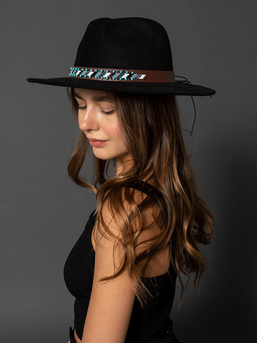Teo Turquoise Band Hat - Image 3
