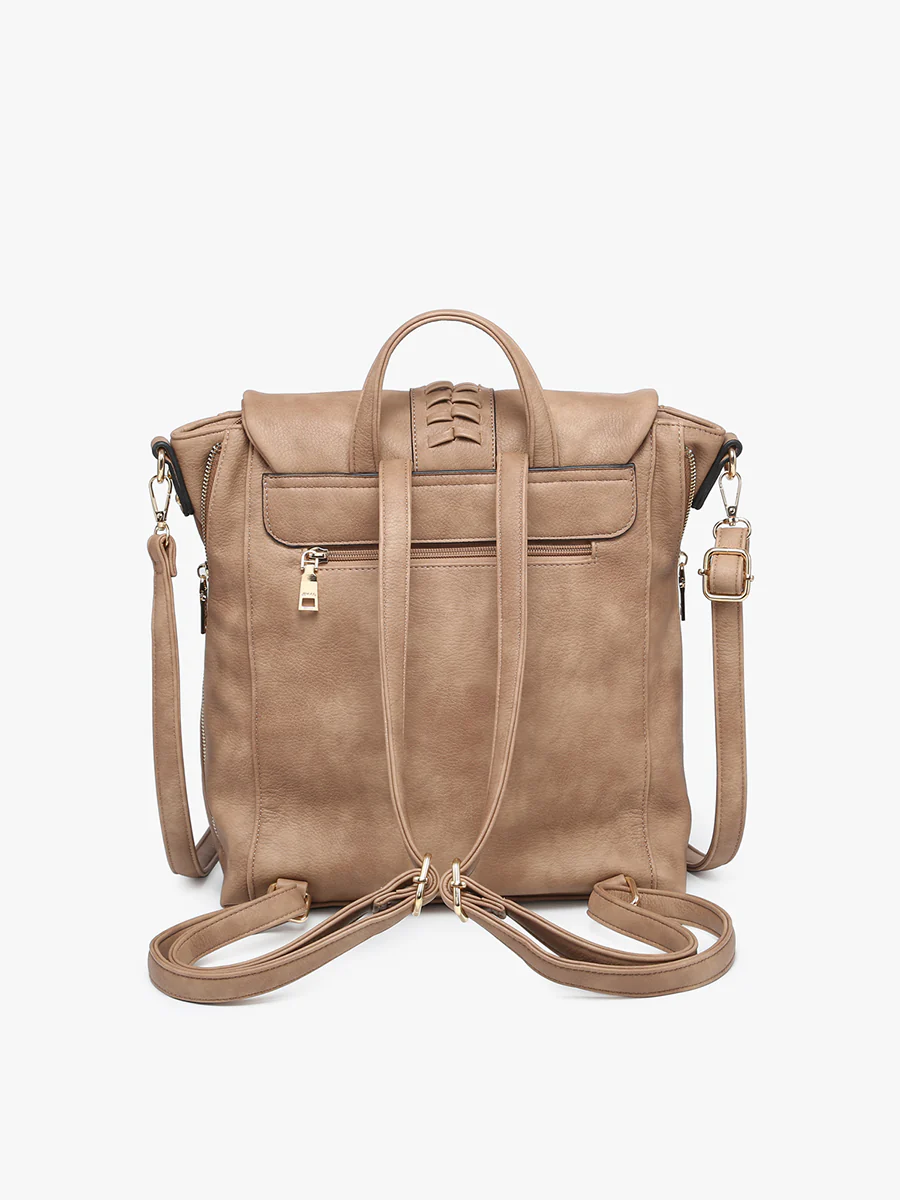 Vivian Vegan Distressed Backpack - Image 3