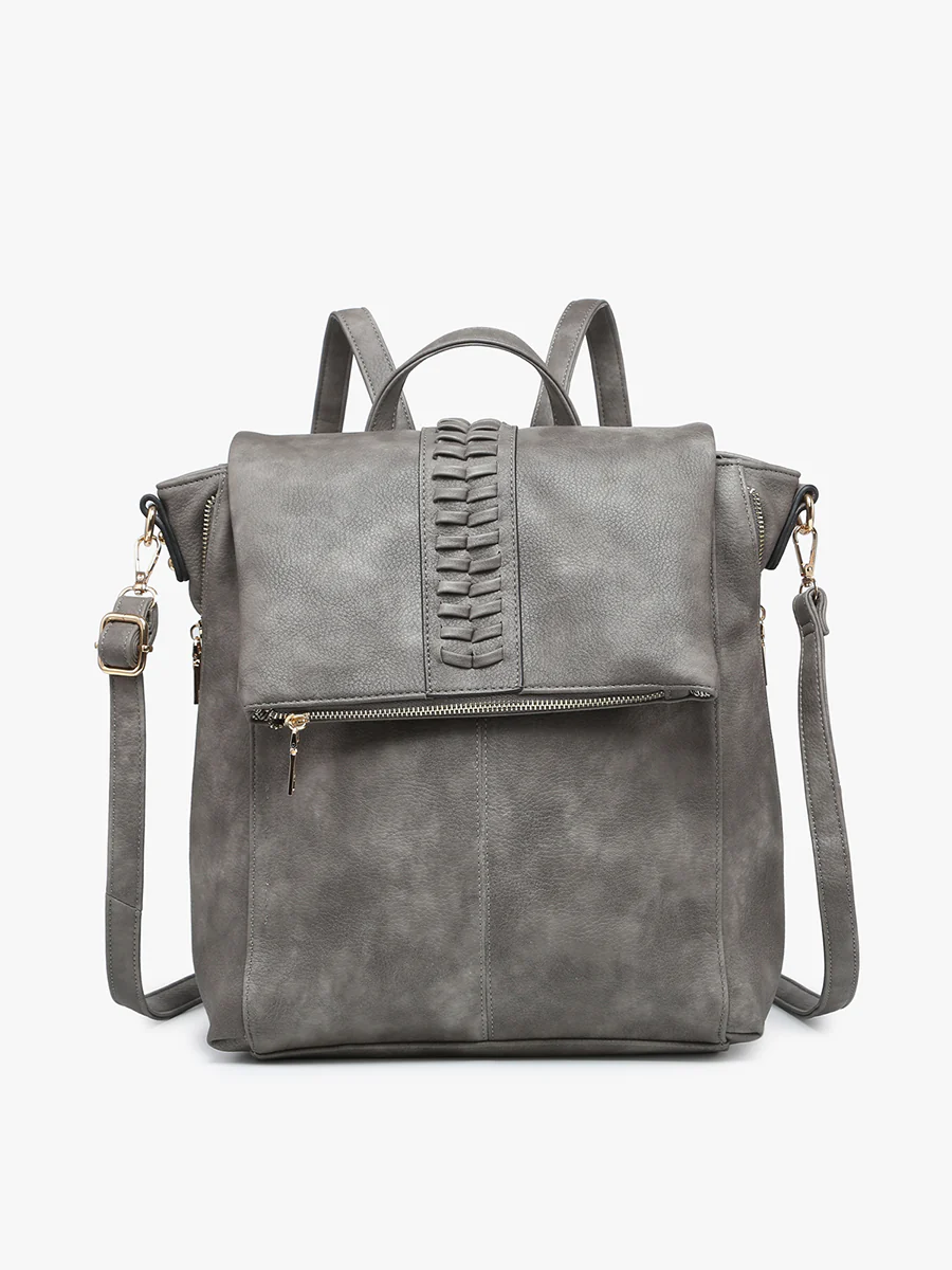 Vivian Vegan Distressed Backpack - Image 5